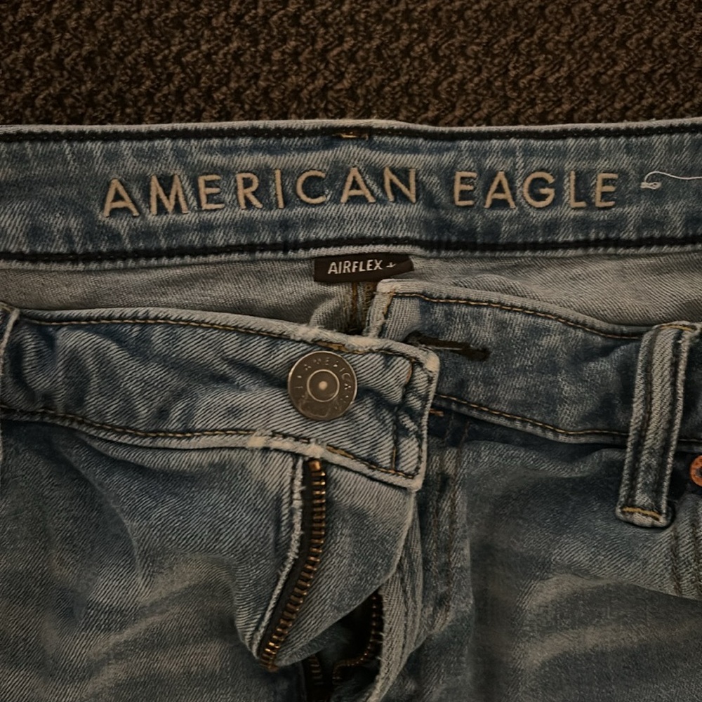 American Eagle Outfitters Blue Slim Straight Jeans